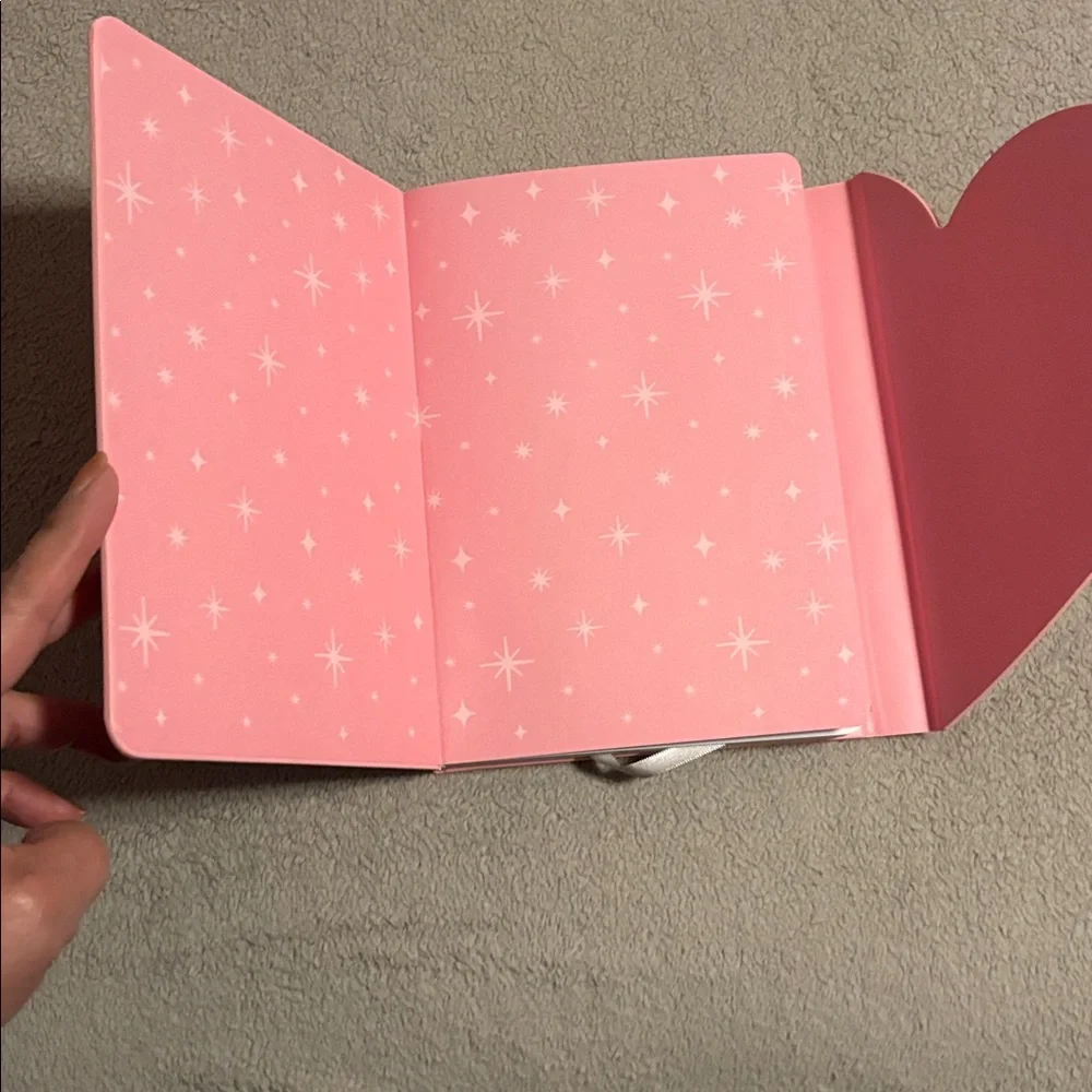 Pink Heart Valentine “let your love sparkle + shine” Journal